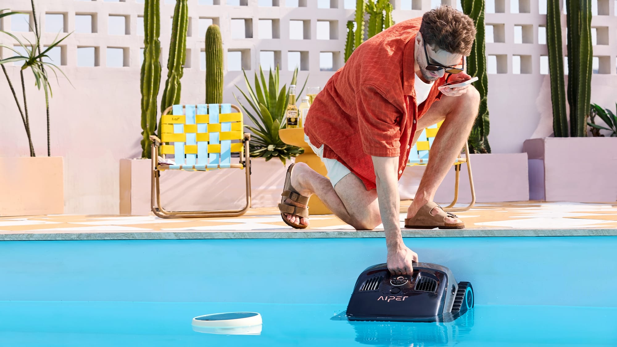 retrieve the robotic pool cleaner