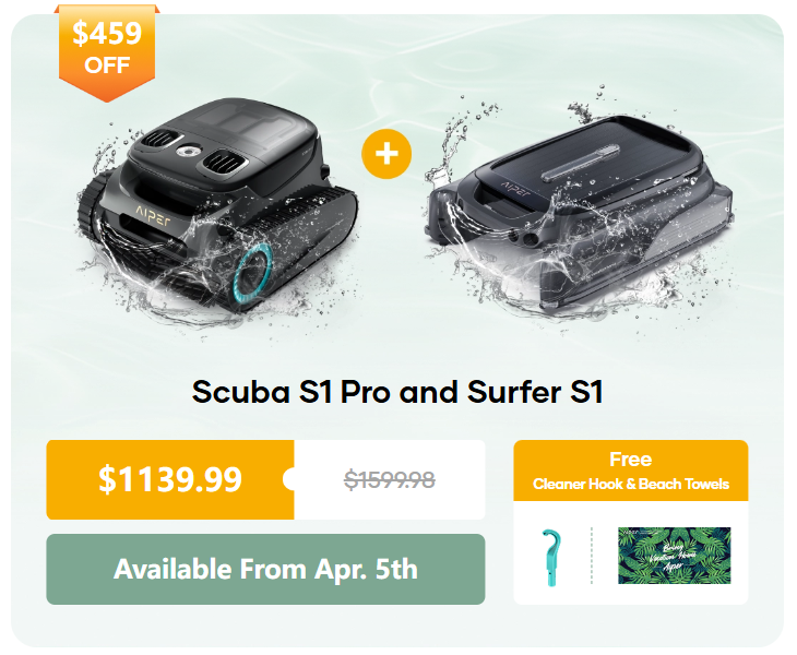 Aiper Scuba S1 Pro and Surfer S1