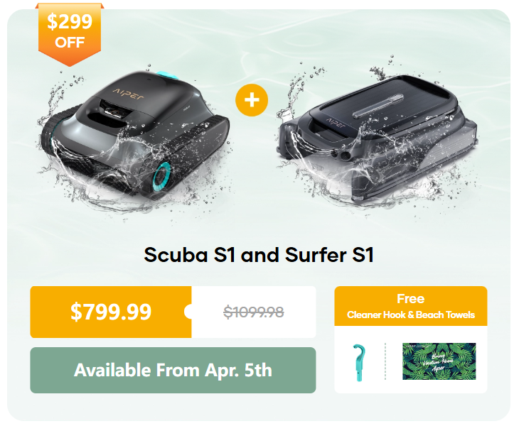 Aiper Scuba S1 and Surfer S1