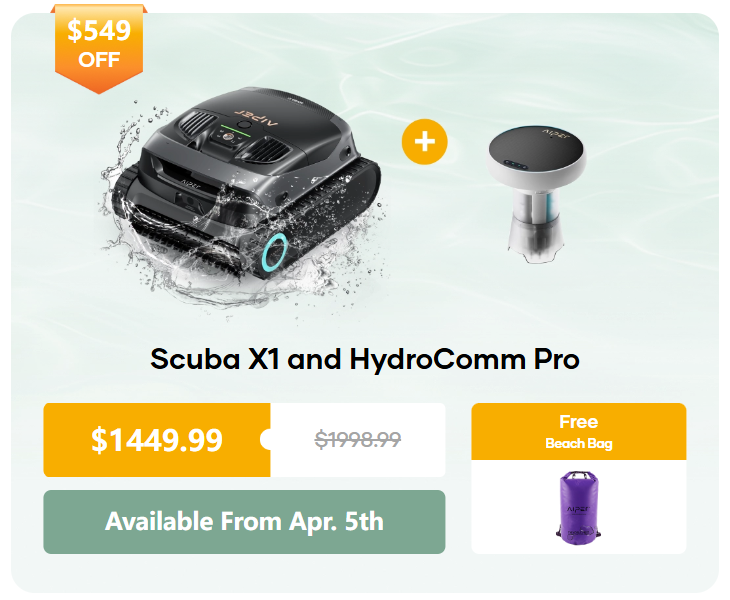 Aiper Scuba X1 and Aiper HydroComm Pro