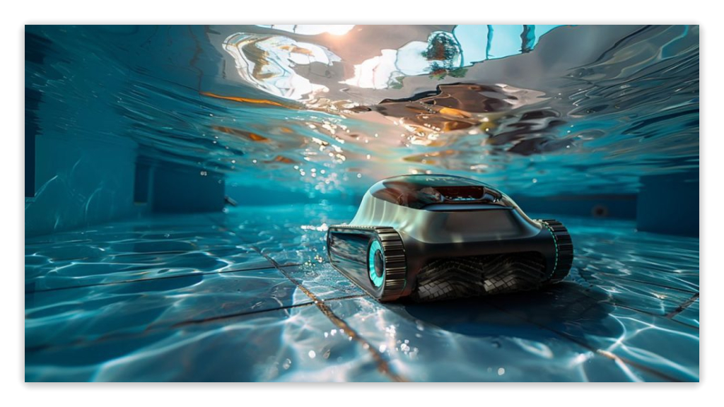 Robotic Pool Cleaner can effectively remove debris from the bottom of the water