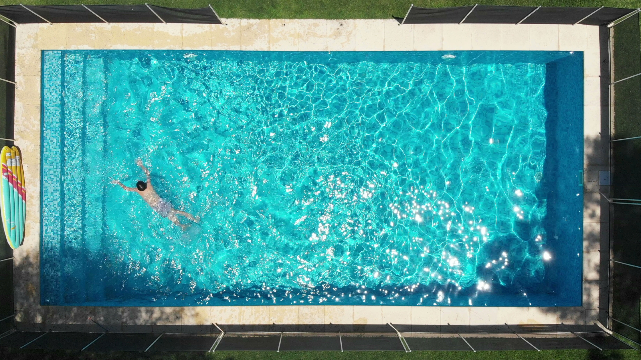 a revitalized pool with clear water